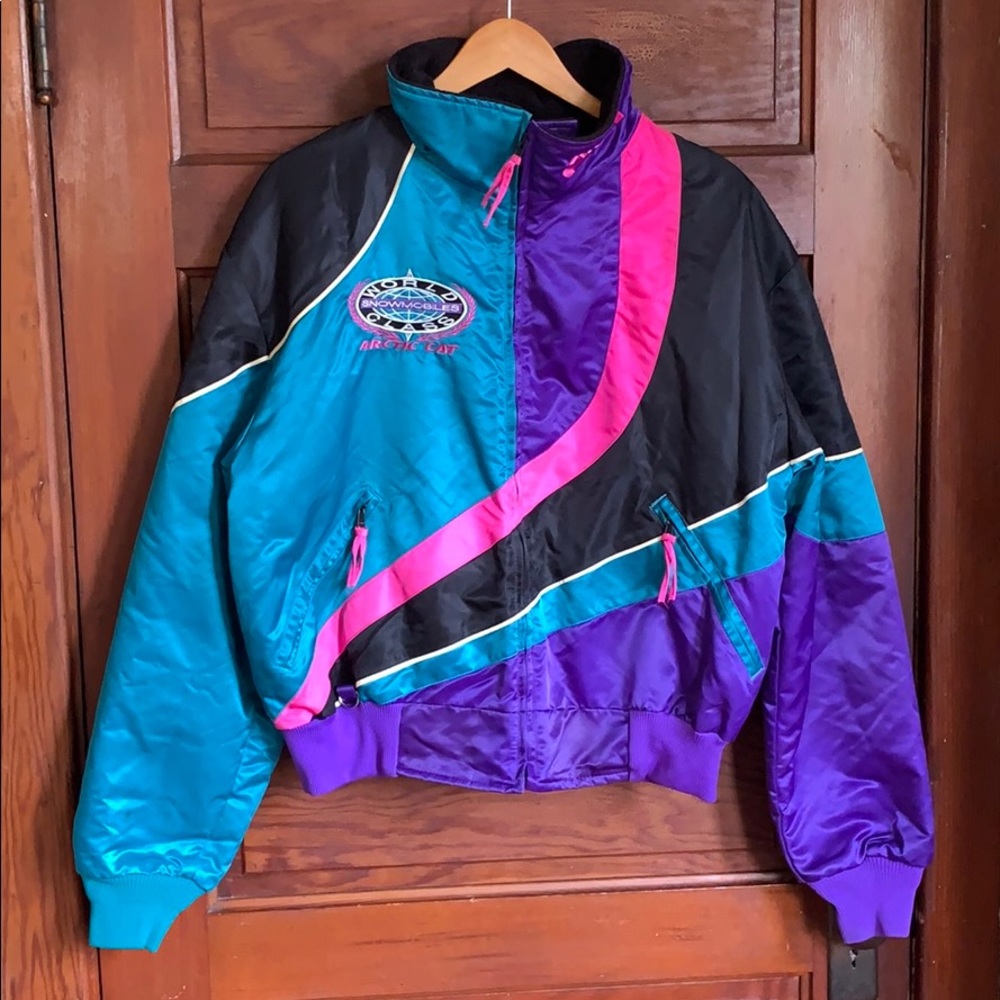 Vintage satin Arctic Cat jacket size large
